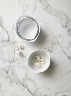 Rosti Victoria Schüsselset 3-er Set, Weiß -Pfannen - Töpfe Store rosti bowl victoria 2 3 4 liters white 3