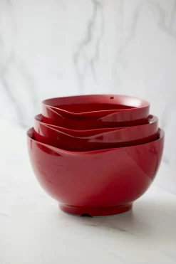 Rosti Victoria Schüsselset 3-er Set, Rot -Pfannen - Töpfe Store rosti bowl victoria 2 3 4 liters white 6